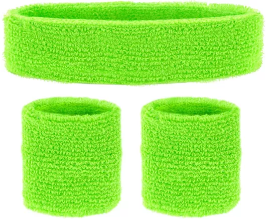 Αποκριάτικο Αξεσουάρ Widmann Neon Sweatbands Πράσινο