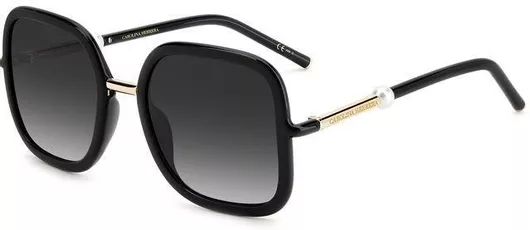 Γυναικεία Γυαλιά Ηλίου Carolina Herrera Ντεγκραντέ Τετράγωνα 55mm με Γκρι Φακό & Μαύρο Σκελετό