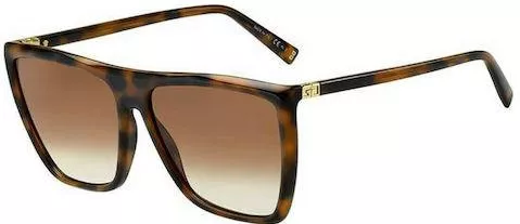 Γυναικεία Γυαλιά Ηλίου Givenchy Ντεγκραντέ Τετράγωνα 60mm με Καφέ Φακό & Ταρταρούγα Σκελετό