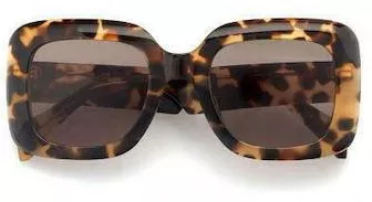 Γυναικεία Γυαλιά Ηλίου Kaleos Τετράγωνα 52mm με Γκρι Φακό & Ταρταρούγα Σκελετό