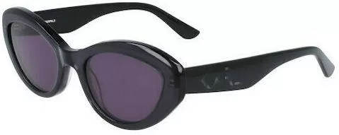 Γυναικεία Γυαλιά Ηλίου Karl Lagerfeld Cat Eye 52mm με Γκρι Φακό & Μαύρο Σκελετό