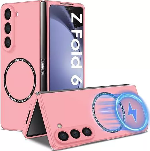 Θήκη Κινητού Flip Cover για Samsung Galaxy Z Fold 6 με MagSafe Πλαστικό Ροζ