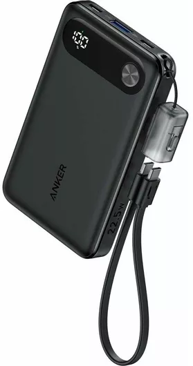 Anker PowerCore 10000mAh 22.5W με Θύρα USB-A & 2 Θύρες USB-C Μαύρο