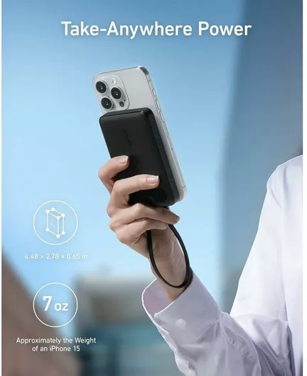 Anker PowerCore 10000mAh 22.5W με Θύρα USB-A & 2 Θύρες USB-C Μαύρο