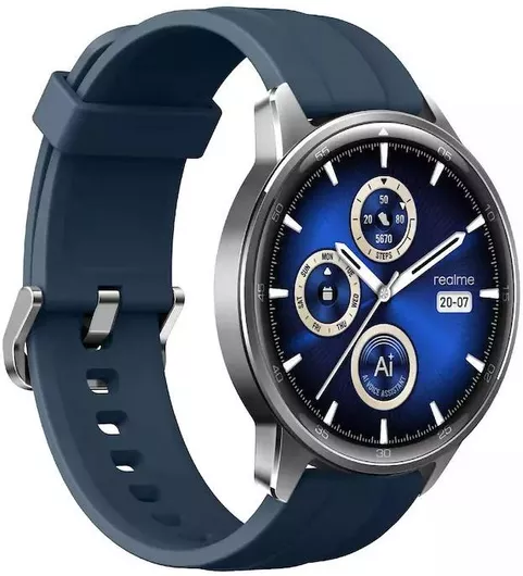 Realme Watch S2 46mm με Παλμογράφο Ocean Silver