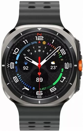 Samsung Galaxy Watch Ultra Titanium 47mm Αδιάβροχο με eSIM & Παλμογράφο Titanium SIlver