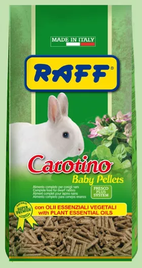 Τροφή Τρωκτικού Raff Carotino για Μικρά & Ενήλικα Κουνέλια 900gr