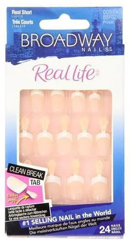 Tips Νυχιών Broadway Real Life Nails Frenchpink