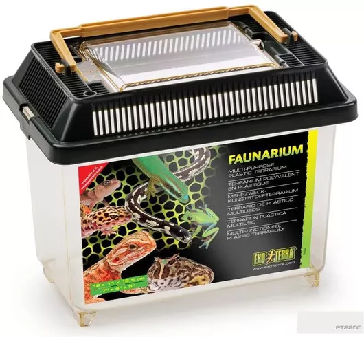 Ενυδρείο Ερπετών Exo Terra Faunarium 12.5x11x18cm Μαύρο