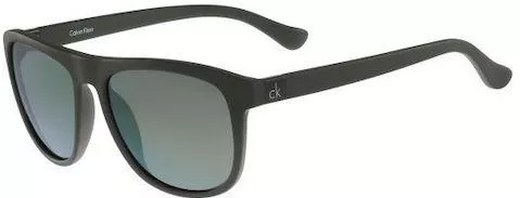 Ανδρικά Γυαλιά Ηλίου Ck Calvin Klein Καθρεύτης Τετράγωνα 56mm με Πράσινο Φακό & Γκρι Σκελετό