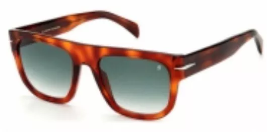 Ανδρικά Γυαλιά Ηλίου David Beckham Ντεγκραντέ Μάσκα 54mm με Πράσινο Φακό & Ταρταρούγα Σκελετό