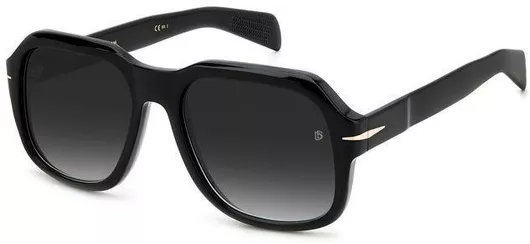 Ανδρικά Γυαλιά Ηλίου David Beckham Ντεγκραντέ Μάσκα 55mm με Γκρι Φακό & Μαύρο Σκελετό