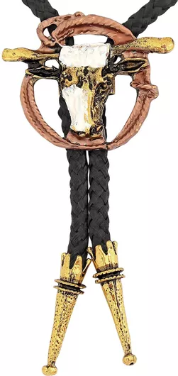 Αποκριάτικο Αξεσουάρ Widmann Κολιέ Cowboy Deluxe Χρυσό / Μαύρο