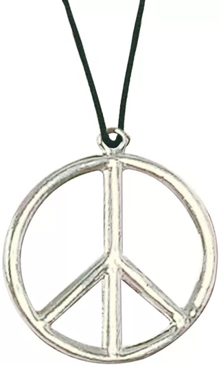 Αποκριάτικο Αξεσουάρ Widmann Κολιέ Hippie Μεταλλικό Ασημί