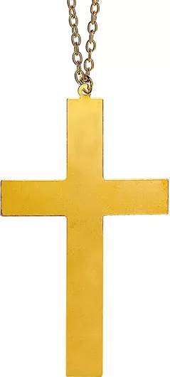Αποκριάτικο Αξεσουάρ Widmann Κολιέ με Σταυρό Χρυσό