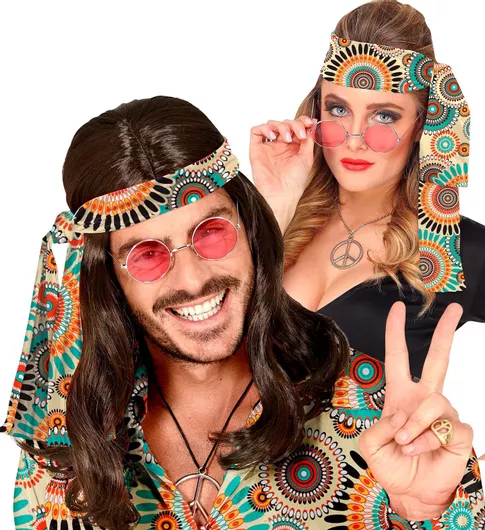 Αποκριάτικο Αξεσουάρ Widmann Κορδέλα 60s Fashion Vintage Πολύχρωμο