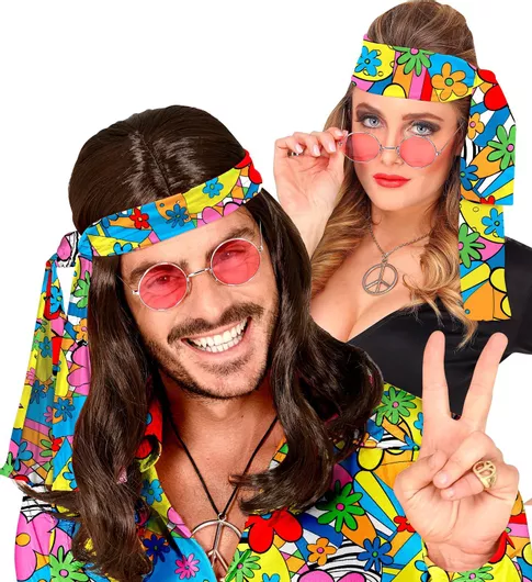 Αποκριάτικο Αξεσουάρ Widmann Κορδέλα 60s Fashion Πολύχρωμο