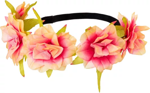 Αποκριάτικο Αξεσουάρ Widmann Κορδέλα με Λουλούδια Πολύχρωμο