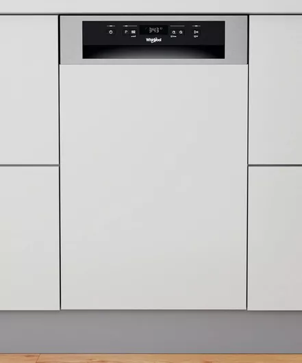 Πλυντήριο Πιάτων Whirlpool WSBC 3M27 X Εντοιχιζόμενο για 10 Σερβίτσια Π45xY82cm Inox