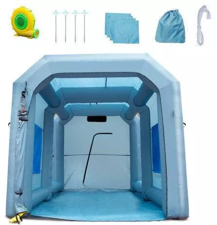Φουσκωτή Καμπίνα Βαφής Vevor 13x10x9ft με Φίλτρο & Φυσητήρα 950W