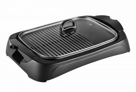 Ηλεκτρική Ψησταριά Voltz V51015B Επιτραπέζια 2000W με Καπάκι Μαύρο