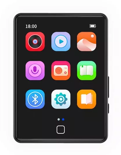 MP3 Player Ruizu M20 με Οθόνη αφής 2.8" 16GB Ελληνικό Μενού Μαύρο