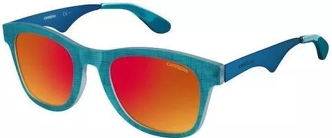 Unisex Γυαλιά Ηλίου Carrera Καθρεύτης Wayfarer 51mm με Πορτοκαλί Φακό & Μπλε Σκελετό