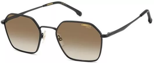 Unisex Γυαλιά Ηλίου Carrera Ντεγκραντέ Γεωμετρικά 53mm με Καφέ Φακό & Μαύρο Σκελετό