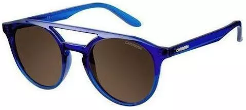 Unisex Γυαλιά Ηλίου Carrera Στρογγυλά 49mm με Καφέ Φακό & Μπλε Σκελετό