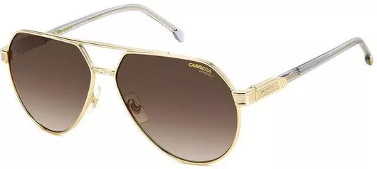 Ανδρικά Γυαλιά Ηλίου Carrera Ντεγκραντέ Aviator 62mm με Καφέ Φακό & Χρυσό Σκελετό