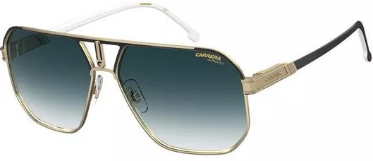 Ανδρικά Γυαλιά Ηλίου Carrera Ντεγκραντέ Aviator 62mm με Μπλε Φακό & Χρυσό Σκελετό