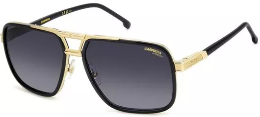 Ανδρικά Γυαλιά Ηλίου Carrera Ντεγκραντέ Τετράγωνα 61mm με Γκρι Φακό & Χρυσό Σκελετό