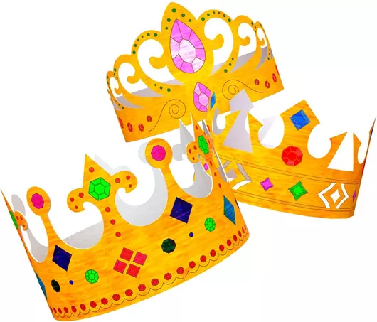 Αποκριάτικο Αξεσουάρ Widmann Κορώνα Χάρτινη Που Μπορεί Να Βαφτεί Τυχαία Επιλογή Σχεδίου