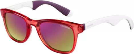 Γυναικεία Γυαλιά Ηλίου Carrera Καθρεύτης Wayfarer 51mm με Γκρι Φακό & Κόκκινο Σκελετό