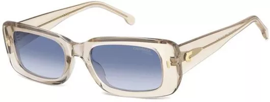 Γυναικεία Γυαλιά Ηλίου Carrera Ντεγκραντέ Ορθογώνια 53mm με Μπλε Φακό & Διάφανο Σκελετό