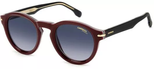 Γυναικεία Γυαλιά Ηλίου Carrera Ντεγκραντέ Στρογγυλά 48mm με Γκρι Φακό & Μπορντό Σκελετό