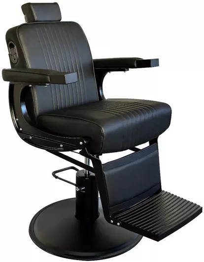 Καρέκλα Κομμωτηρίου Vector με Ρυθμιζόμενο Ύψος Μαύρο