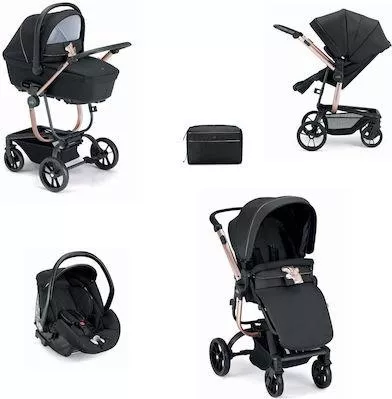 Καρότσι Μωρού Cam Πολυκαρότσι Taski Sport από Νεογέννητο Μαύρο