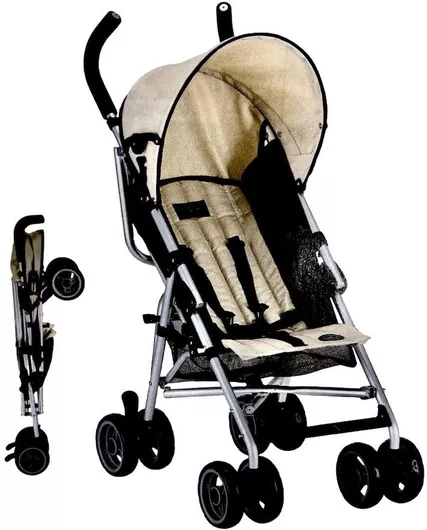 Καρότσι Μωρού Μπαστούνι Neonato από 6 Μηνών Μπεζ