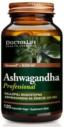 Doctor Life Ashwagandha KSM-66+ Sensoril Root Extract 550mg 120 Κάψουλες