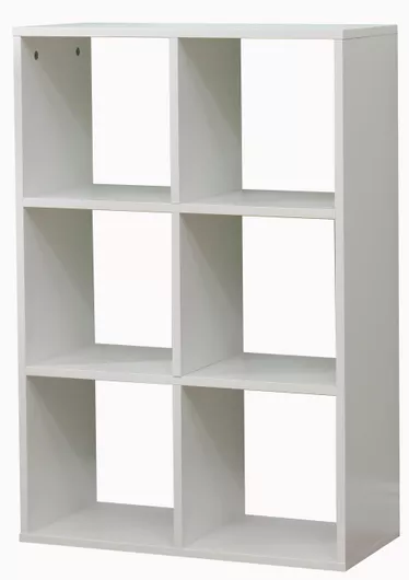 Βιβλιοθήκη Polihome Boxy Δαπέδου 70x29x104cm Λευκό