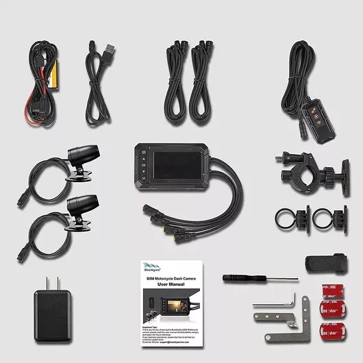 Καταγραφικό Μοτοσυκλέτας Tradesor 811467 3'' 1080P M4A WiFi Μαύρο