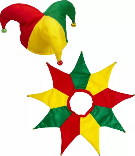 Αποκριάτικο Αξεσουάρ Widmann Σετ Jester Πολύχρωμο