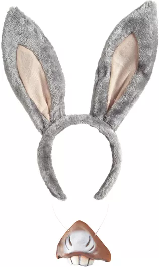 Αποκριάτικο Αξεσουάρ Widmann Σετ Γάιδαρου Γκρι