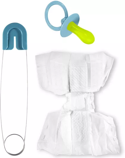 Αποκριάτικο Αξεσουάρ Widmann Σετ Μωρού Λευκό/Μπλε