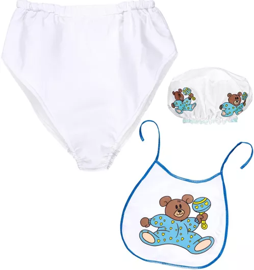 Αποκριάτικο Αξεσουάρ Widmann Σετ Μωρού Λευκό/Μπλε