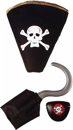 Αποκριάτικο Αξεσουάρ Widmann Σετ Πειρατή Μαύρο