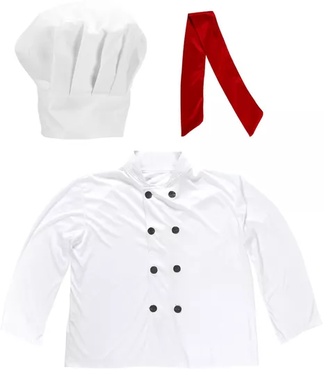 Αποκριάτικο Αξεσουάρ Widmann Σετ Σεφ Λευκό