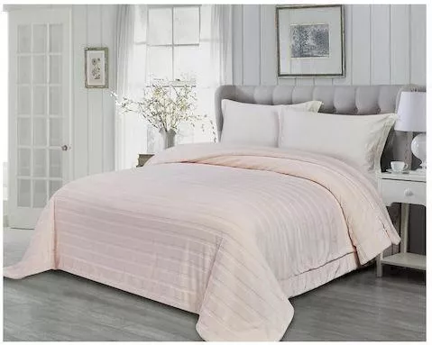 Υπέρδιπλη Κουβέρτα Διπλής Όψης 3kg 220x240 Blnkt-mip-εκρού