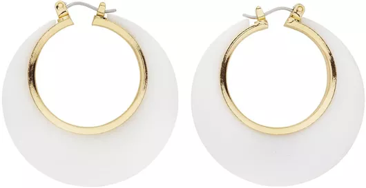 Αποκριάτικο Αξεσουάρ Widmann Σκουλαρίκια Disco Λευκό/Χρυσό